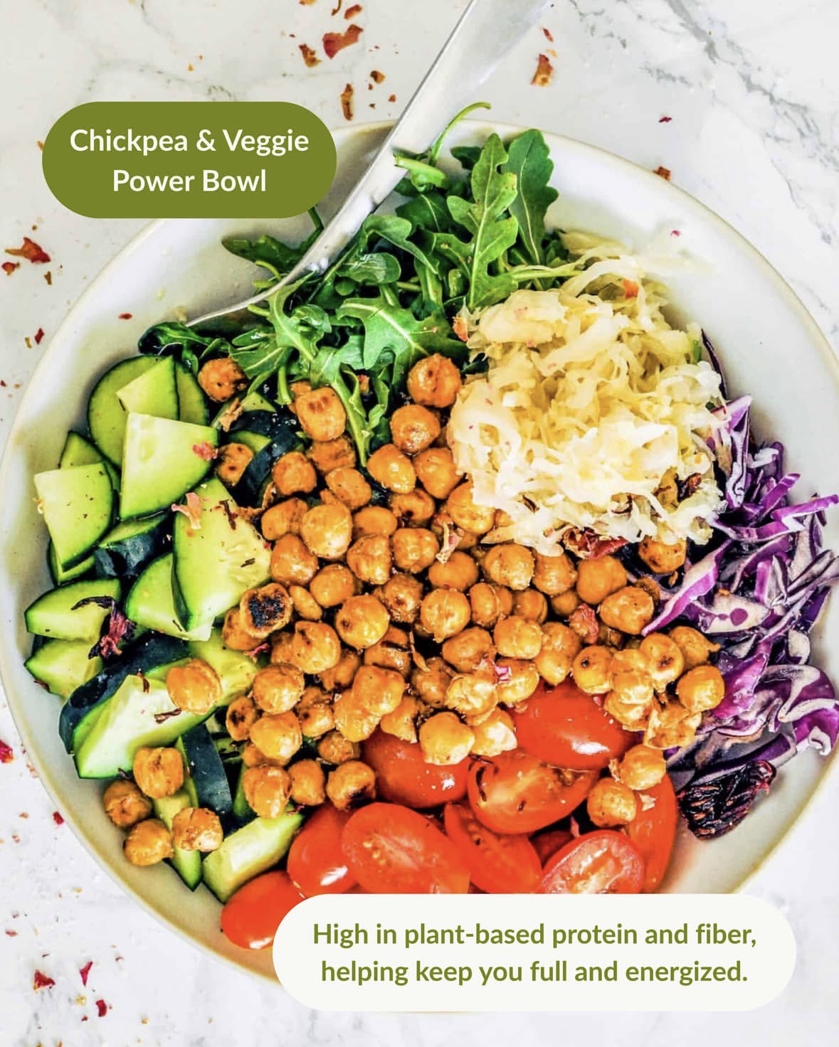 Chickpea and Veggie Power Bowl