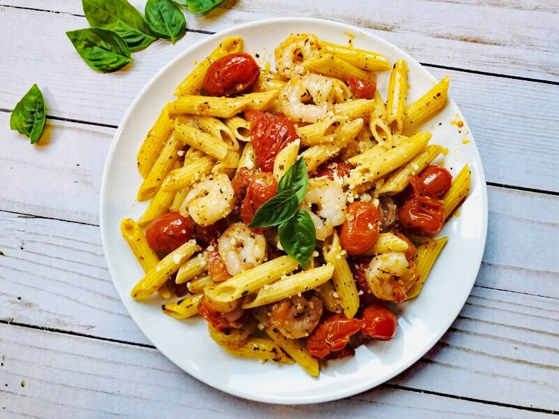 shrimp and penne