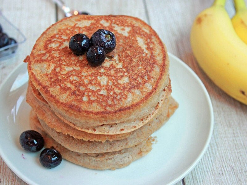 Fluffy Whole Wheat Pancakes without Eggs