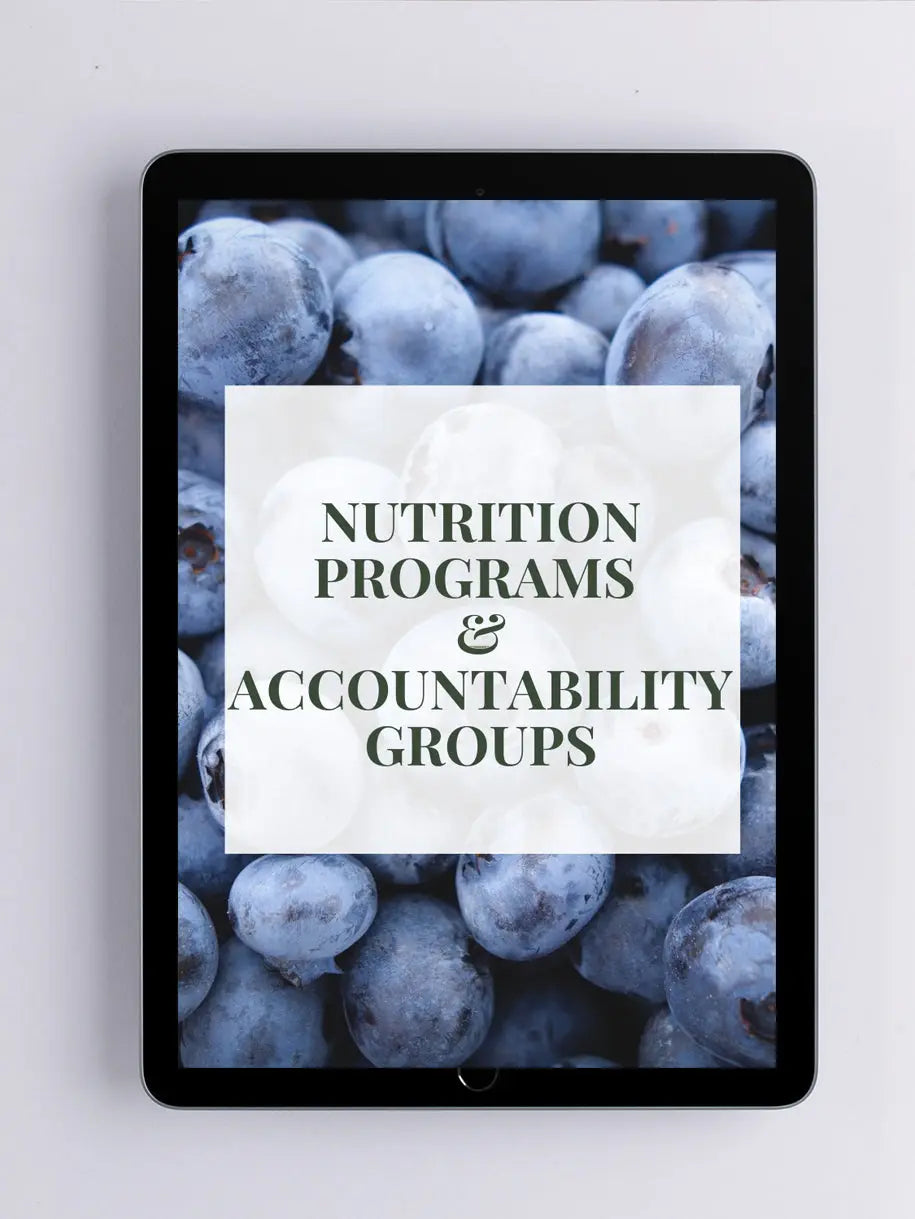 nutrition programs and accountability groups